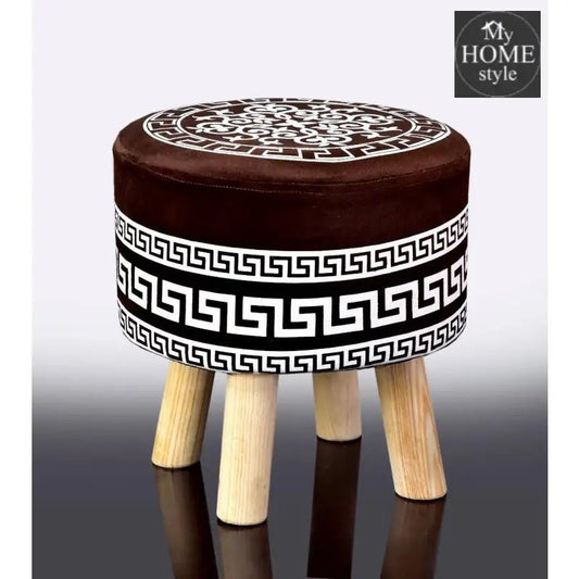 Wooden stool Vercase Design round shape - 739 - myhomestyle.pk