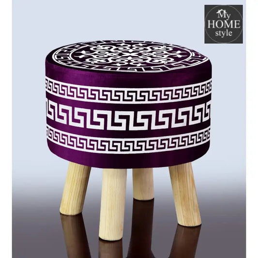 Wooden stool Vercase Design round shape - 743 - myhomestyle.pk