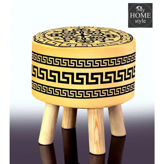 Wooden stool Vercase Design round shape - 744 - myhomestyle.pk