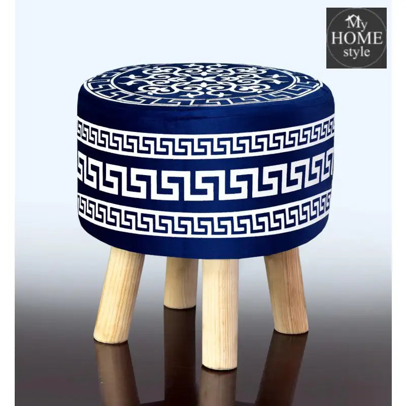 Wooden stool Vercase Design round shape-745 - myhomestyle.pk