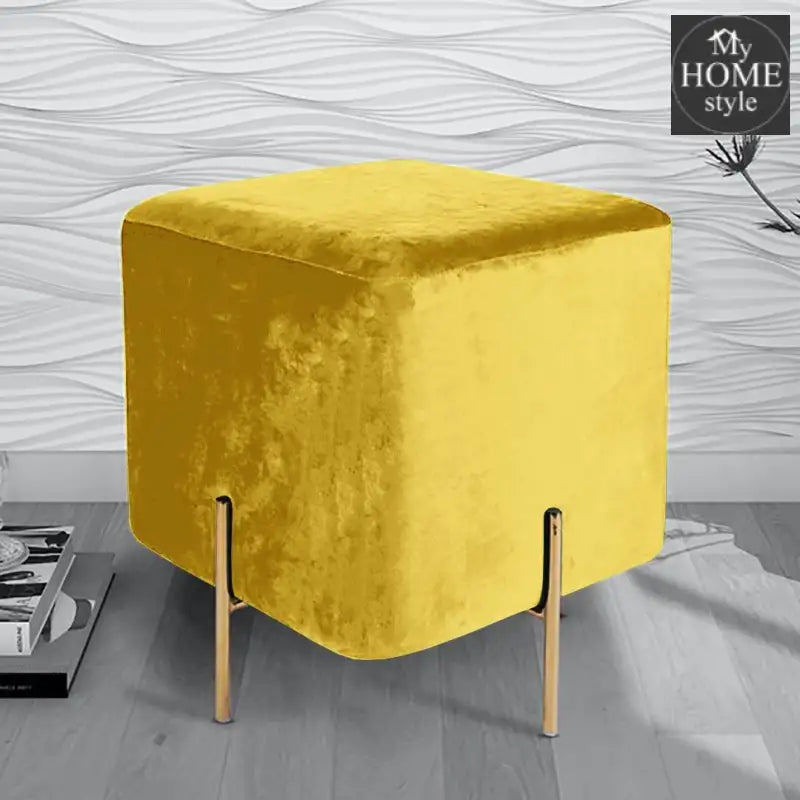 Wooden stool With Steel Stand -209 - myhomestyle.pk