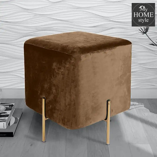 Wooden stool With Steel Stand - 210 - myhomestyle.pk