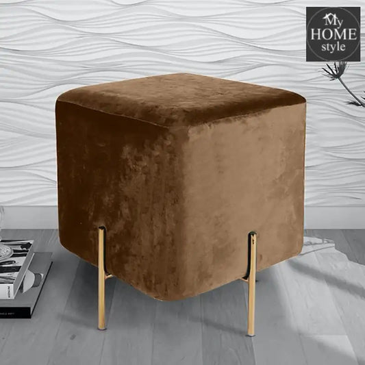 Wooden stool With Steel Stand -210 - myhomestyle.pk