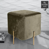 Wooden stool With Steel Stand -211 - myhomestyle.pk