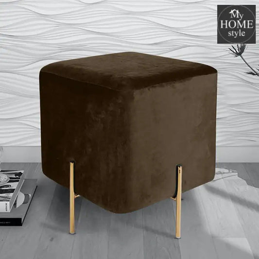 Wooden stool With Steel Stand - 212 - myhomestyle.pk