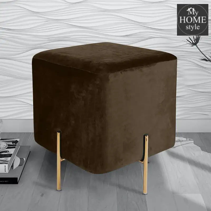 Wooden stool With Steel Stand -212 - myhomestyle.pk