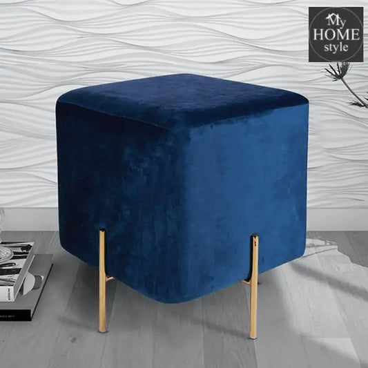 Wooden stool With Steel Stand - 214 - myhomestyle.pk