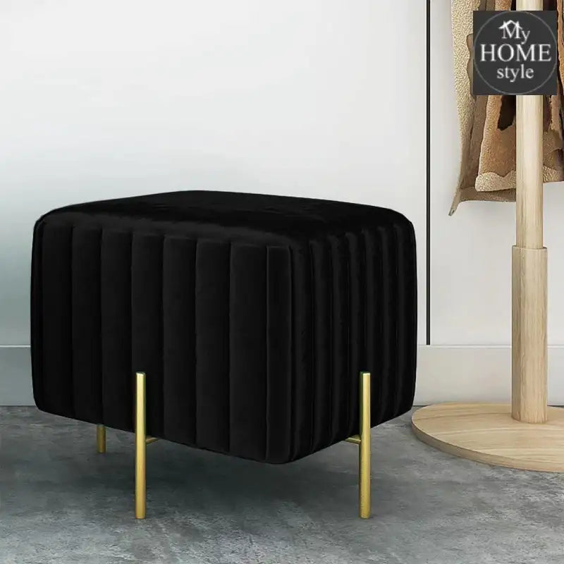 Wooden stool With Steel Stand -263 - myhomestyle.pk