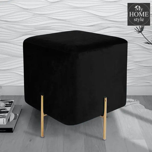 Wooden stool With Steel Stand - 264 - myhomestyle.pk