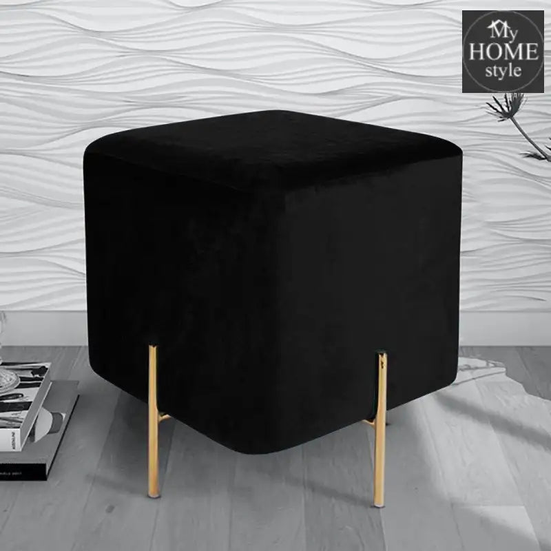 Wooden stool With Steel Stand -264 - myhomestyle.pk