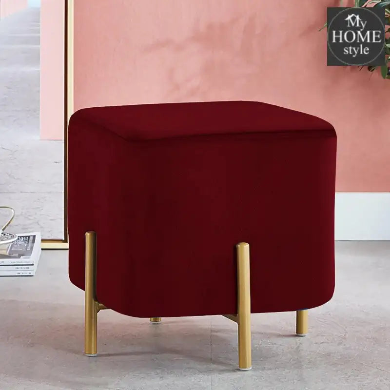 Wooden stool With Steel Stand -271 - myhomestyle.pk