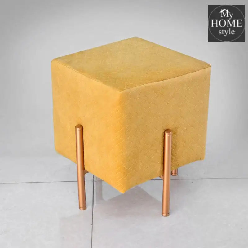 Wooden stool With Steel Stand -292 - myhomestyle.pk