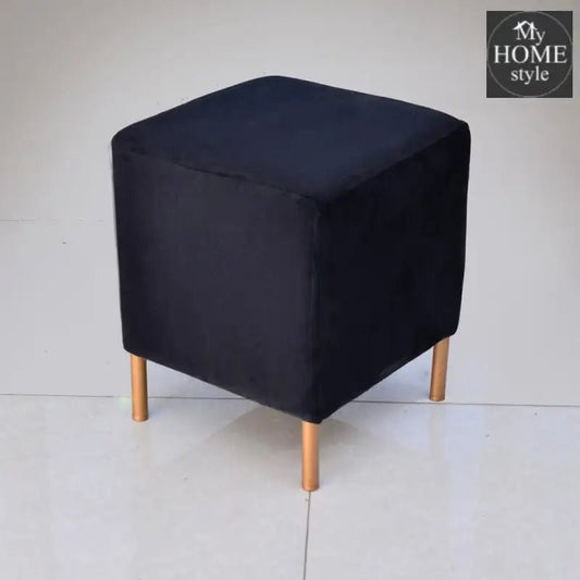 Wooden stool With Steel Stand - 295 - myhomestyle.pk