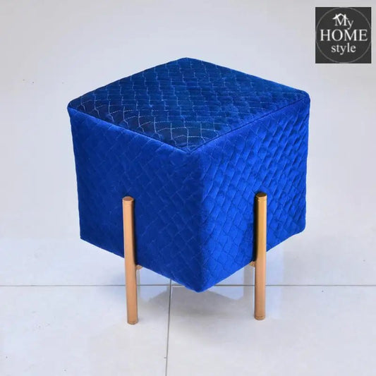 Wooden stool With Steel Stand - 298 - myhomestyle.pk