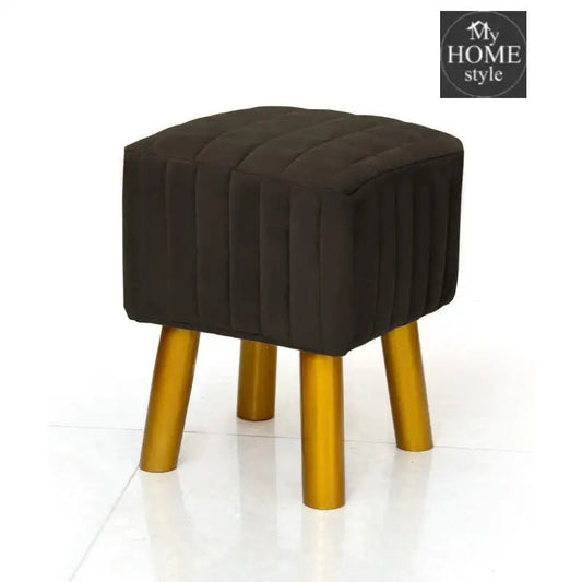 Wooden Velvet stool Square shape - 868 - myhomestyle.pk